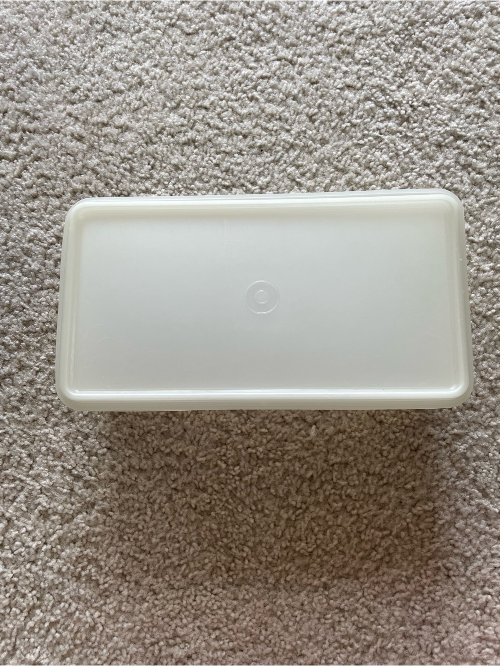 Tupperware Off-White Rectangular Storage Container